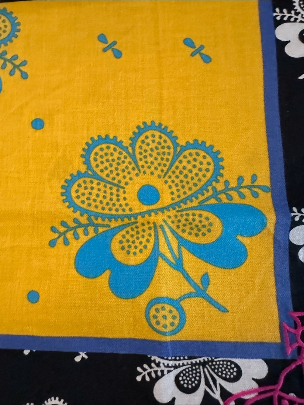 Vintage Vivienne Westwood Floral Embroidered Orb Neckerchief Bandana - Picture 7 of 10